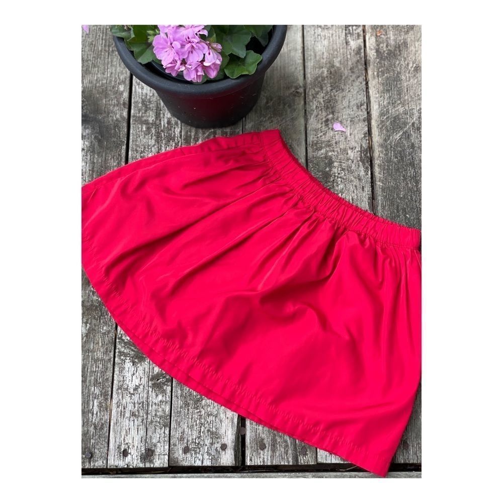 Cherokee Red Mini Skirt A Line Lined Sz 6-6X